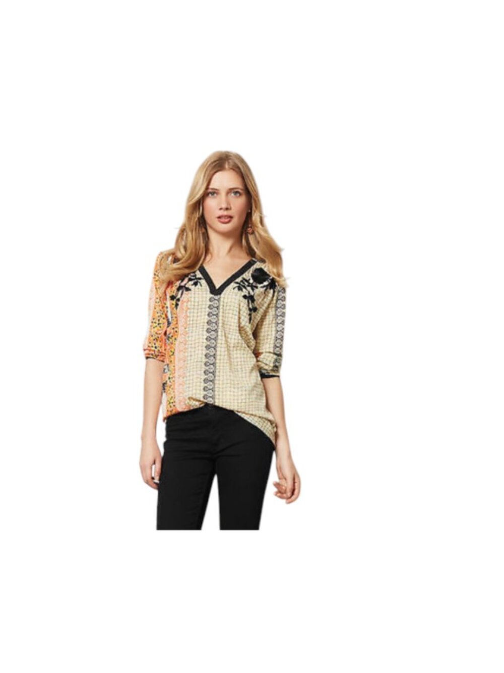 Vineet Bahl anthropologie Shirt Blouse Narmada Peasant Top